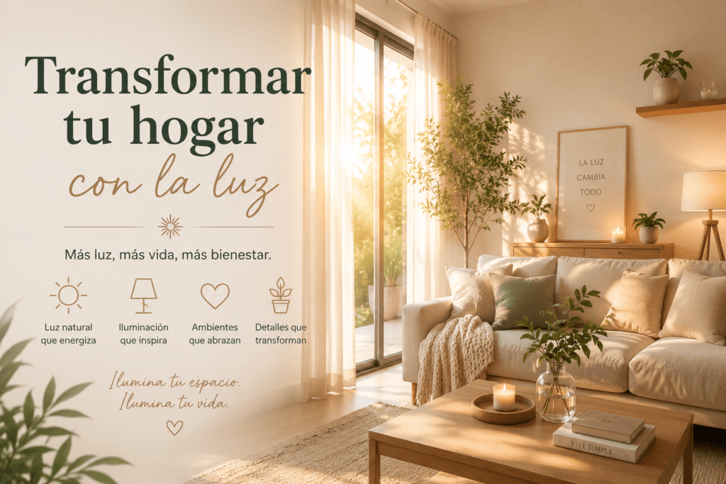Transformar tu hogar con la luz