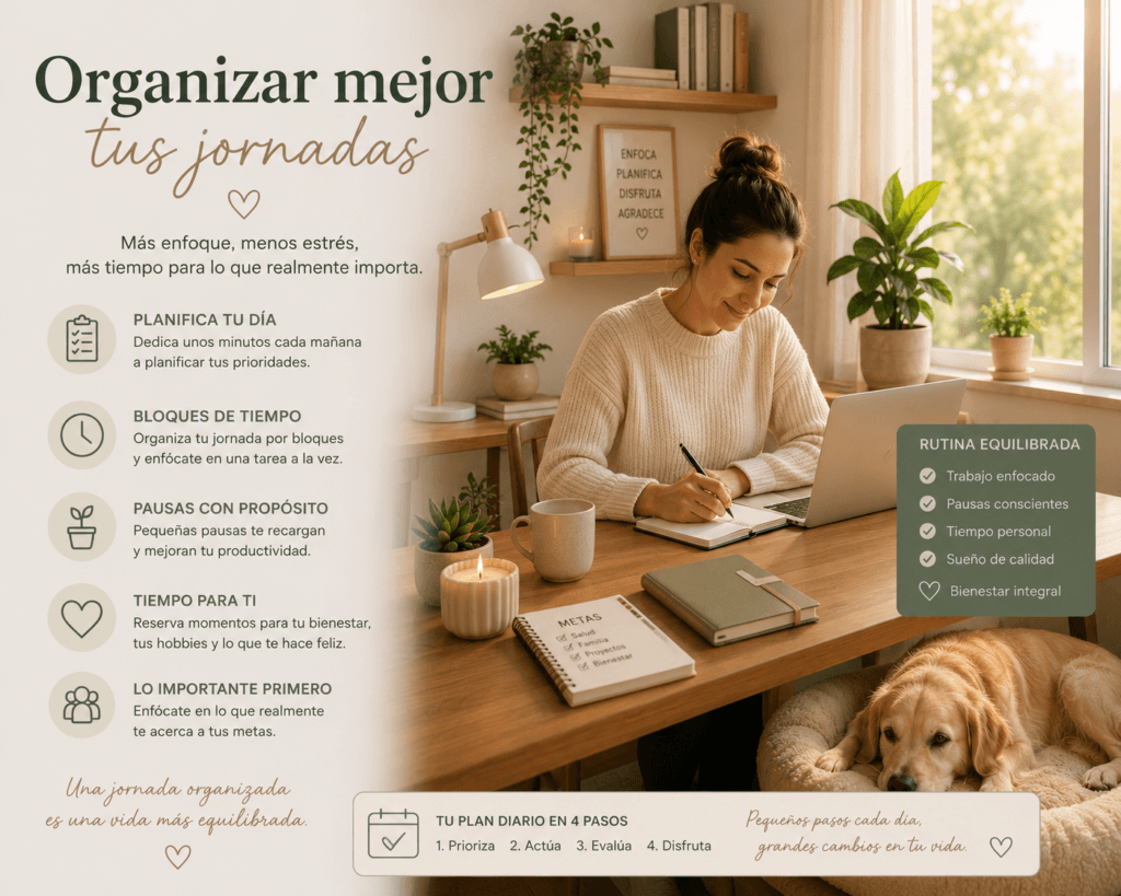 Organizar mejor tus jornadas
